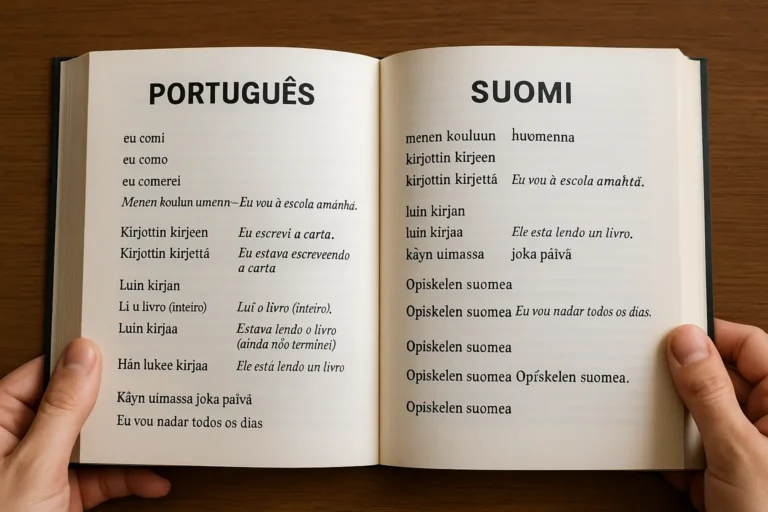 Diferenças de tempo e aspecto verbal entre o finlandês e o português moderno