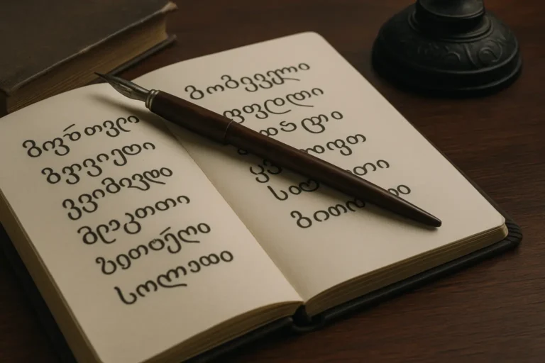 Os oito casos gramaticais do idioma georgiano e sua beleza estrutural única