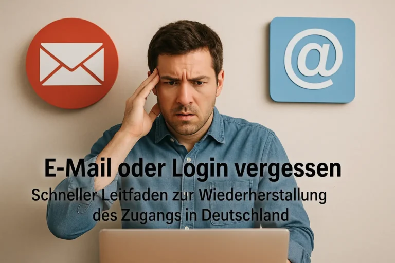 E-Mail oder Login Vergessen: Schneller Leitfaden zur Wiederherstellung des Zugangs in Deutschland