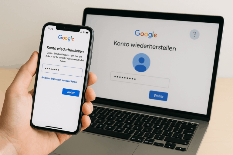 Google Konto Wiederherstellen