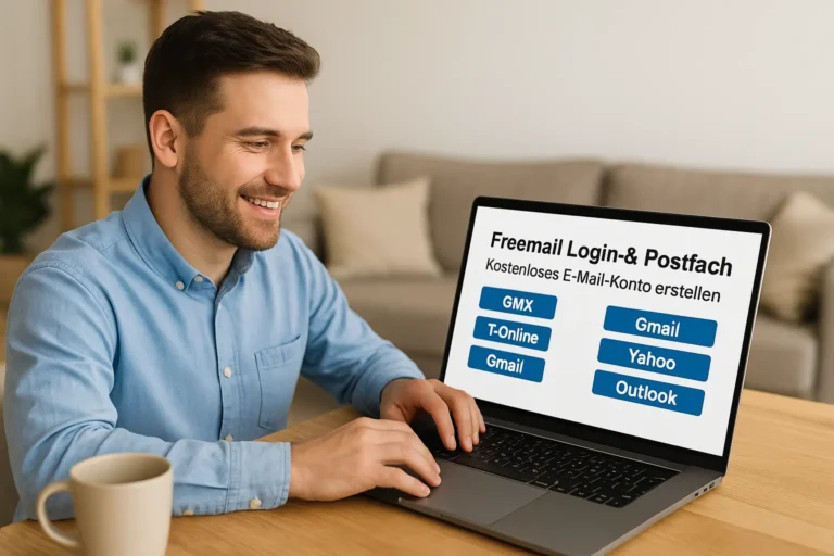 Web de Freemail Login & Postfach: Wie Sie ein kostenloses E-Mail-Konto erstellen (GMX, T-Online, Gmail, Yahoo, Outlook)